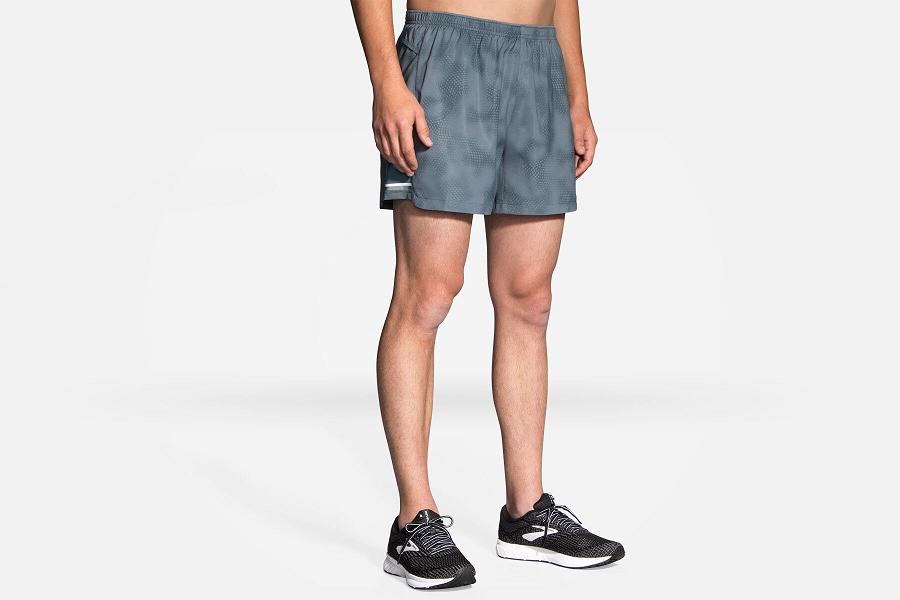 Brooks Sherpa 5 Men Athletic Wear & Running Short Grey JFU140825